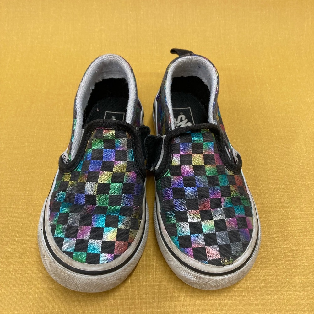 Vans Kids Multicolor Checkered Sneakers